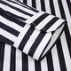 Talentiertes Yijia Schwarz-Weiß vertikal gestreiftes Hemd Herren-Langsamen trendy hübsches Frühling Slim Cotton Free Bügelgeschäft Casual Herren Fashion Shirt Navy Blue Striped CZLX5009 42/2xl/180