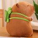 Beishangxing Kapibala Doll Capybara Puppen Geburtstag Geschenk für Frauen Plüschspielzeug Rag -Puppen -Männer Rucksackschildkröte 23 cm