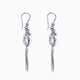 Pt.Charm Platinum Earrings pt950 Earrings Platinum Women's Personalized Long Tassel Earrings Confession to Girlfriend Ready in Stock 3.20-3.30g Pair