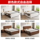 Xingyuhui solid wood bed 1.5m 1.8m new Chinese double bed walnut color wooden bed master bedroom home modern simple single walnut color bed 1.5m*2m frame structure