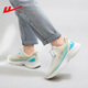 Chaussures pour hommes guerriers, chaussures de sport, chaussures en maille de printemps et d'été, chaussures de course absorbant les chocs pour les mousses pour hommes, chaussures à tendance décontractées légères à la mode, bleu orange blanc pour hommes 1289 44