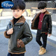 Disney (Disney) Boys Leather Clothing Autumn and Winter 2024 New Handsome Plush Jacket to Keep Cold and Warm Autumn and Winter 7 Jacket 8 Western Style Black Leather Jacket 130