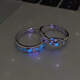 Shui Yunmiao Luminous Meteor Shower Ring Couple Ring for Men and Women Simple Light Luxurious Luminous Open Ring 520 Valentine's Day Gift Pair (Gift Box)