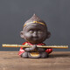 Yuxuan Purple Clay Tea Pet Handmade Monkey King Monkey King Personalized Creativity Can Raise Tea Art Tea Play Car Ornament Monkey King Youran--With Golden Hoop