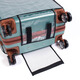 Tribu jungle nouveau cover de tronc étanche du sac de canard de voyage de voyage épaissie de chariot épaissis de chariot à usure à l'usure couverture de poussière PVC boîtier transparent transparent transparent à bords noirs sans emballage 24 pouces