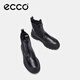 Ecco Short Boots for Women, marca de alta gama Simple Commuting Boots de Chelsea de suela gruesa para invierno, innovación 214793 Black 37