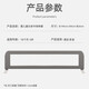 Yougeyi baby and child separate bed artifact bed anti-pressure partition baffle baby anti-falling bed mid-bed fence middle bed guardrail light gray 2 meters one-piece installation between beds, single-sided installation