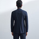 Annunciation Bird Waffle Sports Suit 2024 Spring Men's Suit Top KESU241721 Navy Blue 50