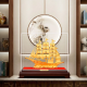 Smooth sailing in Hanking, sailing ship ornaments, velvet gold handicrafts, office desktop, living room, wine cabinet, housewarming and opening gift, XL, length 33, width 18, height 31.5 cm