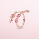 PANDORA Peach Blossom Series Rose Ring Rose Gold Open Style Stacking Birthday Gift