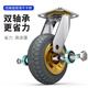 Haojiaju universal wheel trolley caster single wheel 4 inch/5 inch/6 inch/8 inch beacon wheel heavy duty rubber light tone wheel wear-resistant directional wheel steering brake wheel trolley caster heavy duty universal wheel丨rubber wheel 6 inch