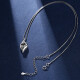 
Djin projection silver necklace for women 100 languages ​​customized pendant clavicle chain wife Valentine's Day birthday gift for girlfriend D695 projection lettering version (module + lettering)