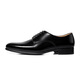 Thom Wills Lederschuhe Herrengeschäftsgeschäft formelle Verschleiß Runde Zehen Derby Schuhe handgefertigt echtes Leather Britisch britische Soft Sohle Männerschuhe Sommer Schwarz D1591-1 42/8 Größe