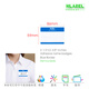 米标（HLABEL）彩色不干胶姓名贴纸hello 商务早教用名字贴打印手写自粘性标签 86X59mm 蓝色727