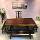 Guge Black Gold Sandalwood Black Sandalwood Large Board Solid Wood Large Board Tea Table Log Simple Coffee Table Coffee Table Office Conference Table 160-80 Single Table Comes with Bracket