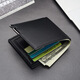 Shuguoer (SHU GUO ER) new men's wallet iron edge Korean version of youth men's wallet trendy card bag brown horizontal style #B141