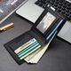 Shuguoer (SHU GUO ER) new men's wallet iron edge Korean version of youth men's wallet trendy card bag brown horizontal style #B141