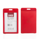 
UHOO 6624 card set certificate set employee certificate entry and exit certificate factory license student school card custom lanyard LOGO 6624 big red vertical version card + rope