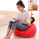 Wooden bamboo cartoon sofa adult seat cushion plush toy lazy shoe changing stool extra large baby gift removable and washable brown pig 50*50 cm