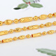Zhaoliang Jewelry is rising steadily, gold necklace for men and women, 999 pure gold couple necklace, thick gold chain, 16.43-16.53 grams, about 47.5cm long, 4mm wide