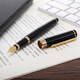 
Picasso (pimio) pen Signature pen Business office gift Adult student writing practice Male and female graduation gift Iridium ink pen 902 bright black gold clip
