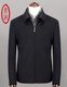 Ding Tong Milieu d'âge et veste âgée Men de veste en laine courte de l'automne homme pure Black Busin