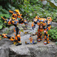 Happy Little Luban (Sluban) Athena Sun Wukong Mecha Assemblage de blocs de construction Modèle de construction Ornement Ornement pour enfants Toys Boys Boys Birthday Gift Steel Mecha-Mk36 Compatible avec LEGO