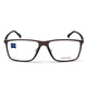 Zeiss (Zeiss) Cadre Full Frame Titanium + Board ZS-75005-F222 Verres optiques Cadre des hommes et des femmes Business Casual Far et Myopia Verres de verres Frame marron Brown Mots 56 mm