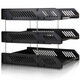 
Deli (deli) three-layer hollow storage file holder free disassembly assembly file disk/file frame bar desktop file storage box file storage rack management black 9209