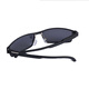 Gravel Sunglasses for Men and Women Couples Pure Aluminum Magnesium Explosion-proof Polarized Sunglasses Driving Fishing Travel Fashion Sports Glasses Black Frame Black Legs