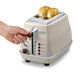 Delonghi CTO2003.VBG toaster icona retro breakfast series 2-slice home bread machine cream white