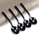 Petunia Disposable Spoon Rice Spoon Thickened Takeaway Rice Spoon Dessert Spoon PS Crystal Spoon Single Packaging Deji Black Spoon 100pcs 2000pcs