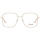 CHLOE Women's Nude Pink Frame Gold Spring Temple Optical Glasses Frame CE2135 798 59mm