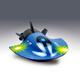 Wireless Mini Submarine Fish Tank Remote Control Boat Nuclear Submarine Electric Water Children's Toy Boys and Girls Birthday Gift 1cm 3314 Blue