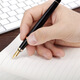 
Picasso (pimio) pen Signature pen Business office gift Adult student writing practice Male and female graduation gift Iridium ink pen 902 bright black gold clip