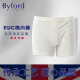 BYFORD/百富男士平角裤棉平角内裤EUC棉中腰四角裤男内裤-MW724 MW724绿色 1条 L