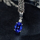 Millai Jewelry 2.2 carat tanzanite pendant 18K gold inlaid colored gemstone necklace customized as a birthday gift for my wife 1.2 carat tanzanite pendant