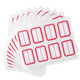 Guangbo 80 pièces 23 * 33 mm / cadre rouge