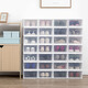 Alice Shoe Box AJ Shoe Box Transparent Storage Box Shoe Rack Storage Box Shoe Cabinet Men's Sneakers Leather Shoes Organizing Silk 46 Points 5 Size AJ Can Hold 8 Extra Large Sizes