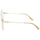 CHLOE Women's Nude Pink Frame Gold Spring Temple Optical Glasses Frame CE2135 798 59mm