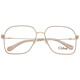 CHLOE Women's Nude Pink Frame Gold Spring Temple Optical Glasses Frame CE2135 798 59mm
