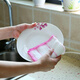 Jiecheng soft rag dishwashing cloth 28*28cm*5 pieces, pot and dishwashing cloth, kitchen scouring pad
