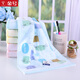 Gold number pure cotton home textile household women's and children's face wash towel Cartoon kitten children's face towel kindergarten children's towel Wu Nian double-layer gauze soft and water-absorbent 52*28CM yellow