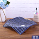 Gold size pure cotton small square towel for men, business couples, children's face towel, dark soft absorbent plaid children's face towel, sweat-proof towel 30*30CM, blue