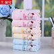 Gold number pure cotton cartoon Wu Nian double-layer gauze children's towel Household ladies face wash towel Kindergarten face wash towel sweat towel children's towel soft and absorbent 52*28CM red, yellow and blue 3 pack
