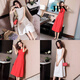 
JPN Hong Kong trendy sleeveless dress for women 2025 new temperament goddess Fan Mingyuan party vest skirt A-line skirt summer white dress L