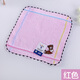 Gold size pure cotton children's face wash towel Wu Nian soft water absorbent cartoon small square towel ladies handkerchief hand towel small square towel thick and durable travel square towel 24*24CM red and blue 2 pack