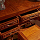 Andi mahogany furniture African rosewood (scientific name: Hedgehog rosewood) dressing table, new Chinese style classical bedroom solid wood furniture dressing table dressing table, flip top dressing table, dressing table + makeup stool (with tissue box)
