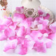 Kuayuan wedding supplies, wedding room decoration and layout, simulated fake petals, wedding layout, hand-thrown simulated rose petals, purple and white gradient petals (120 pieces)