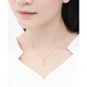 Ming brand jewelry 18K gold color k yellow split flower cross simple pendant necklace CSC0070 pricing split flower single pendant about 0.26-0.40 grams